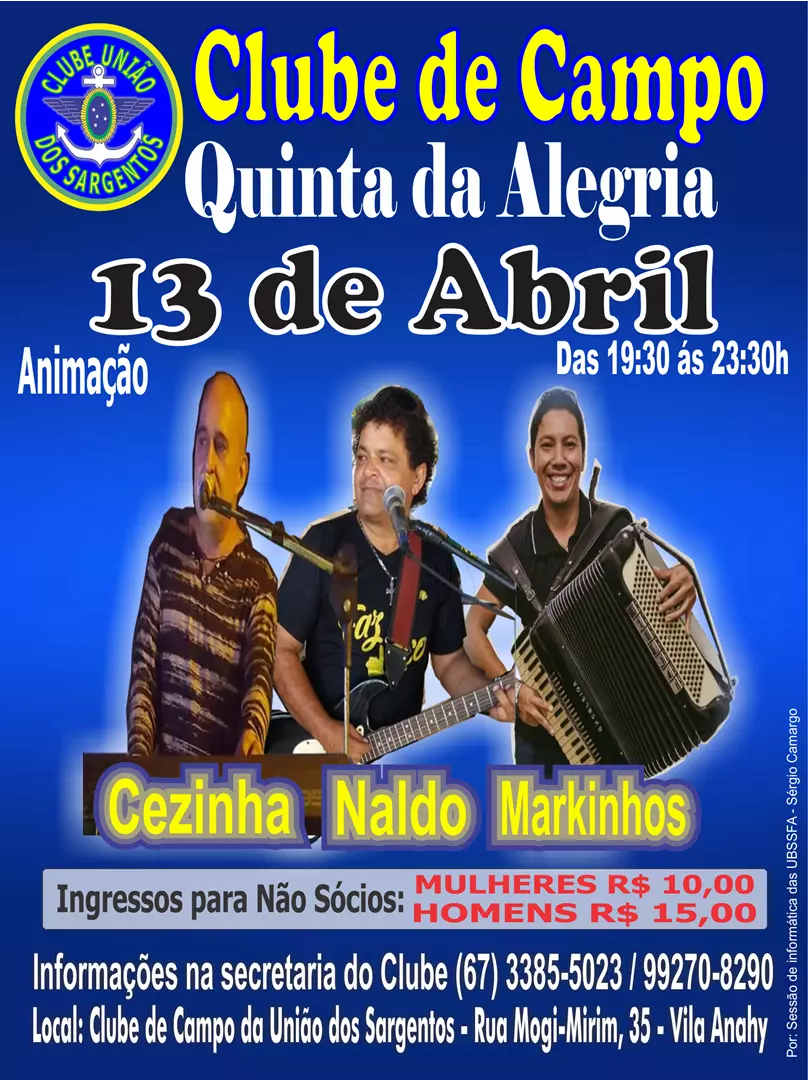 Quinta da Alegria no Clube de Campo 13/04/2023